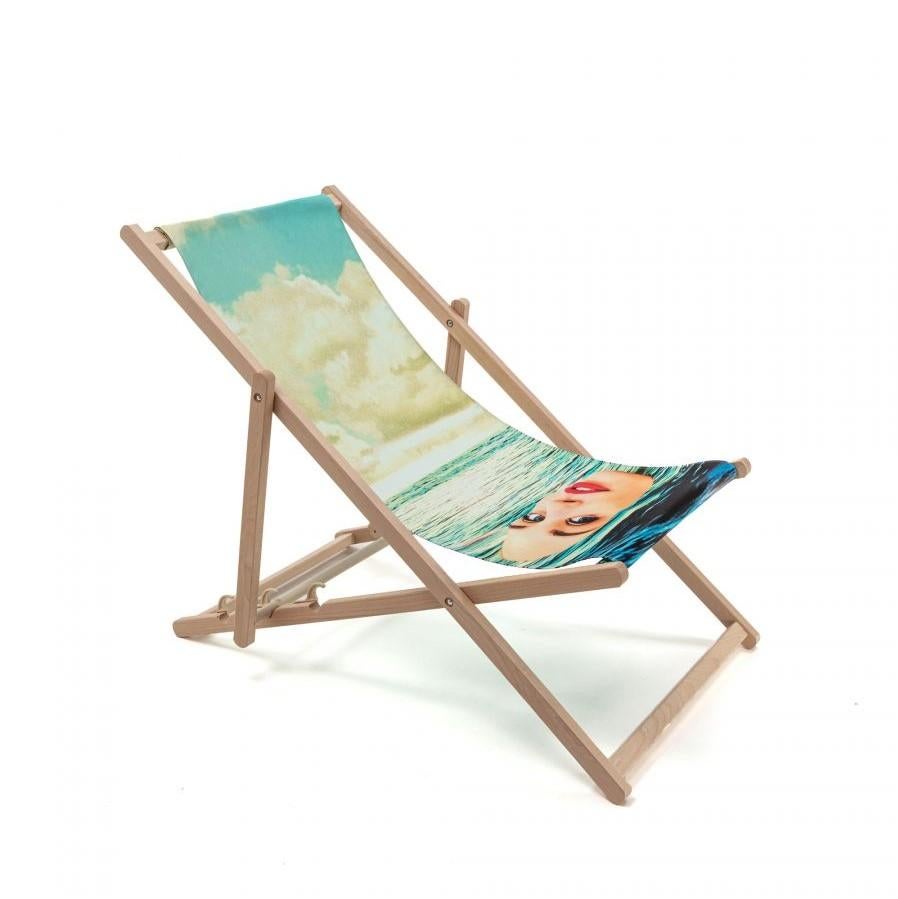 Deck Chair by Maurizio Cattelan In New Condition For Sale In Jersey City, NJ