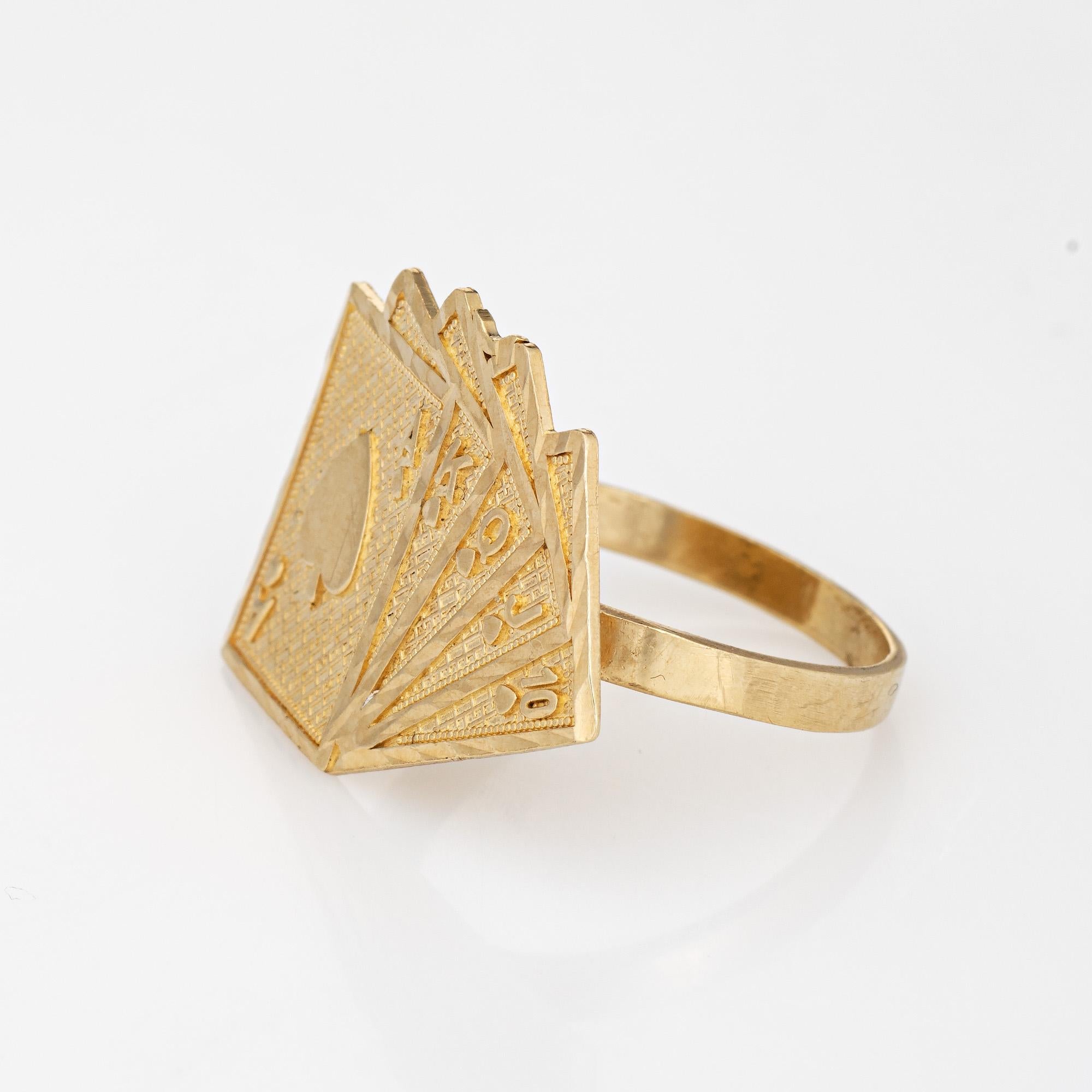gold card ring