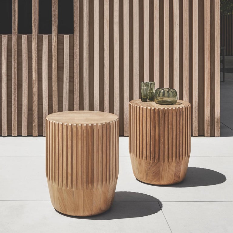 Deck Teak Side Table For Sale at 1stDibs