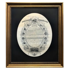 Declaration of Independence Engraving by J.C. Buttre, 1856