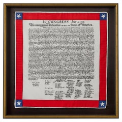 Used Declaration of Independence Printed Scarf
