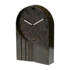 Deco Bakelite Table Clock, Italy, 1970s