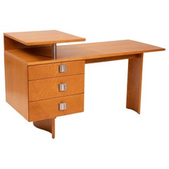 Deko-Schreibtisch aus Birke von Saarinen für Johnson, 1940er Jahre