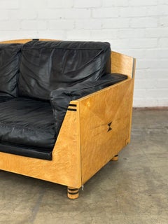Deco Bird’S-Eye Maple Loveseat- as Found