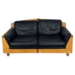 Deco Bird’S-Eye Maple Loveseat- as Found