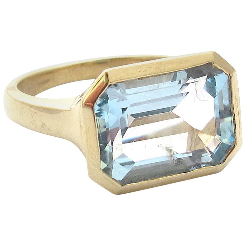 Jacqueline Rose Deco Blue Topaz Ring