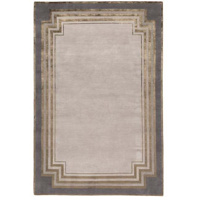 Empire Hand-Knotted 10x8 Rug in Wool and Silk by Tim Gosling For Sale ...