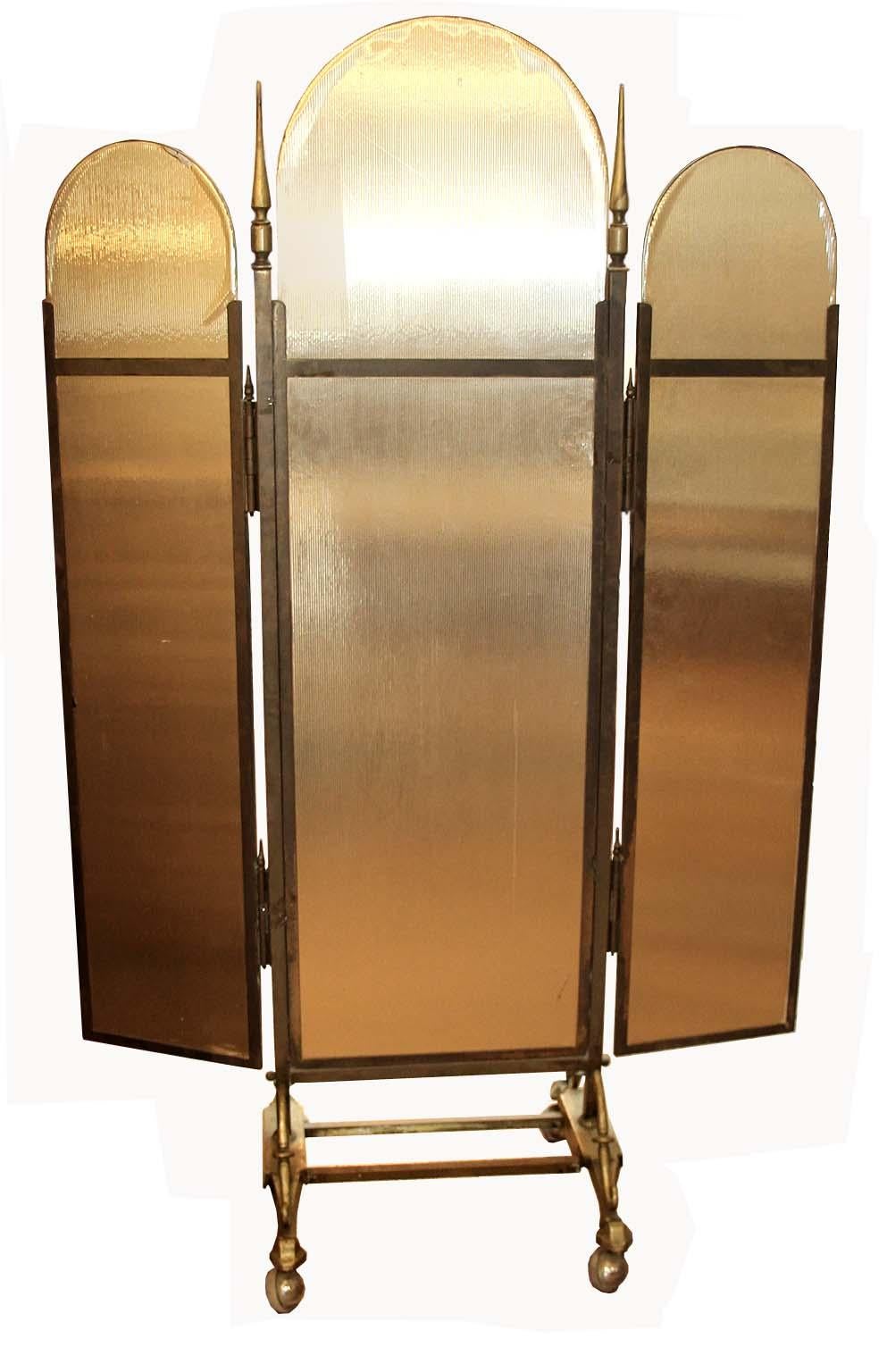 Deco Brass Dressing Mirror 2