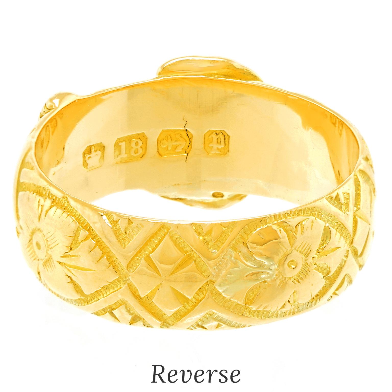 Deco Buckle Ring For Sale 2