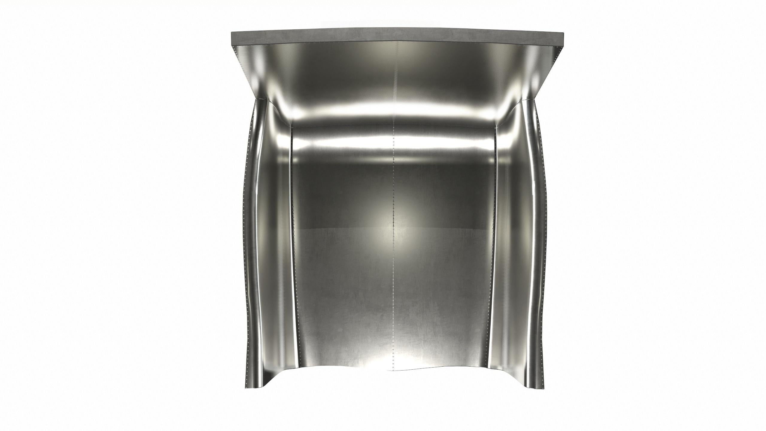 Sedie Deco in bronzo bianco liscio di Paul Mathieu per S. Odegard in vendita 2
