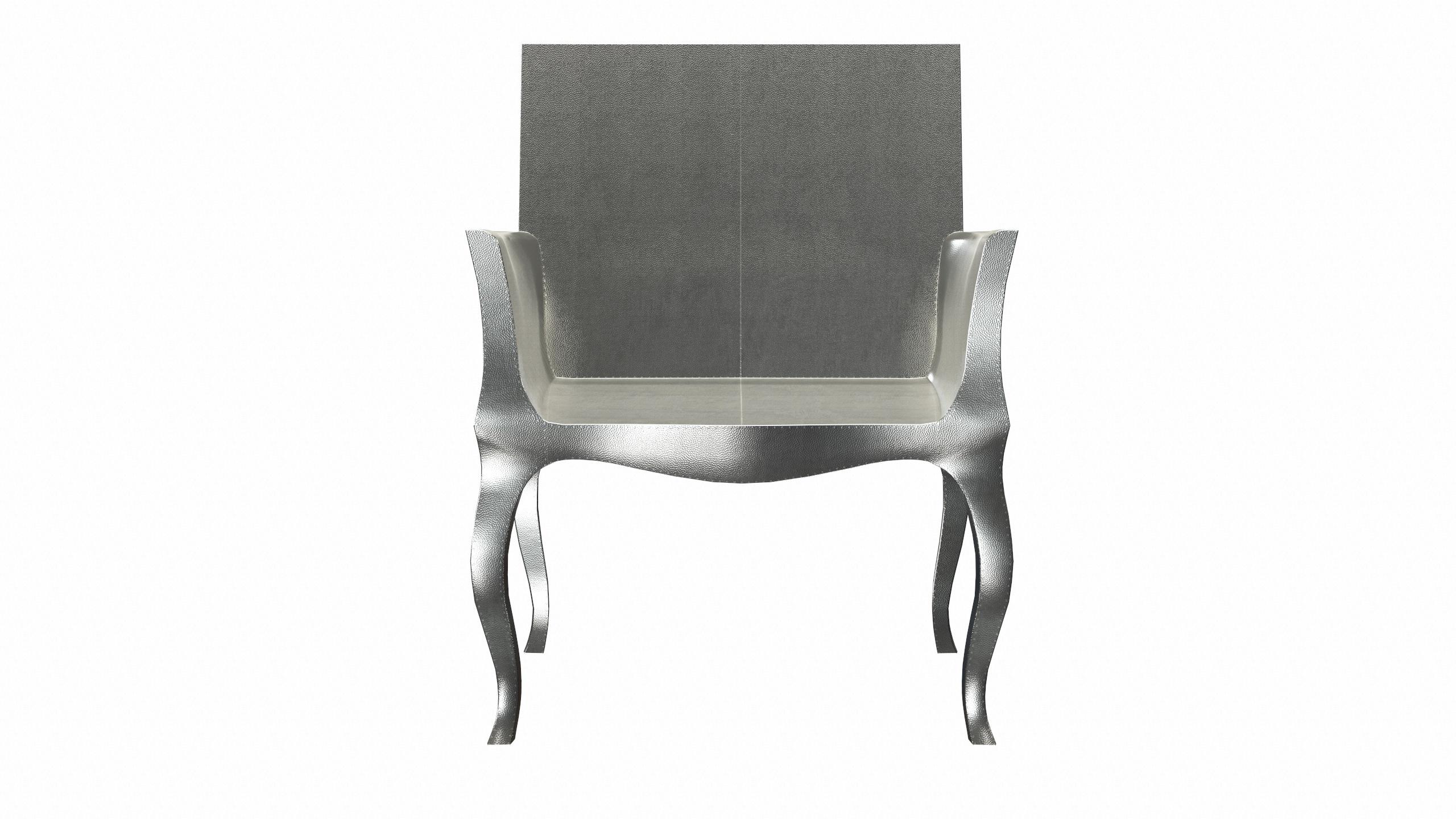 Martellato Sedie Deco Mid Hammered in White Bronze di Paul Mathieu per Stephanie Odegard in vendita