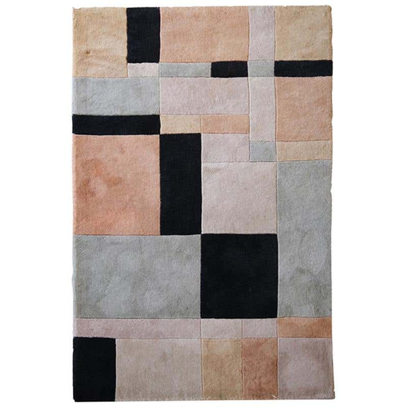 Deco Colorblock Rug For Sale at 1stDibs