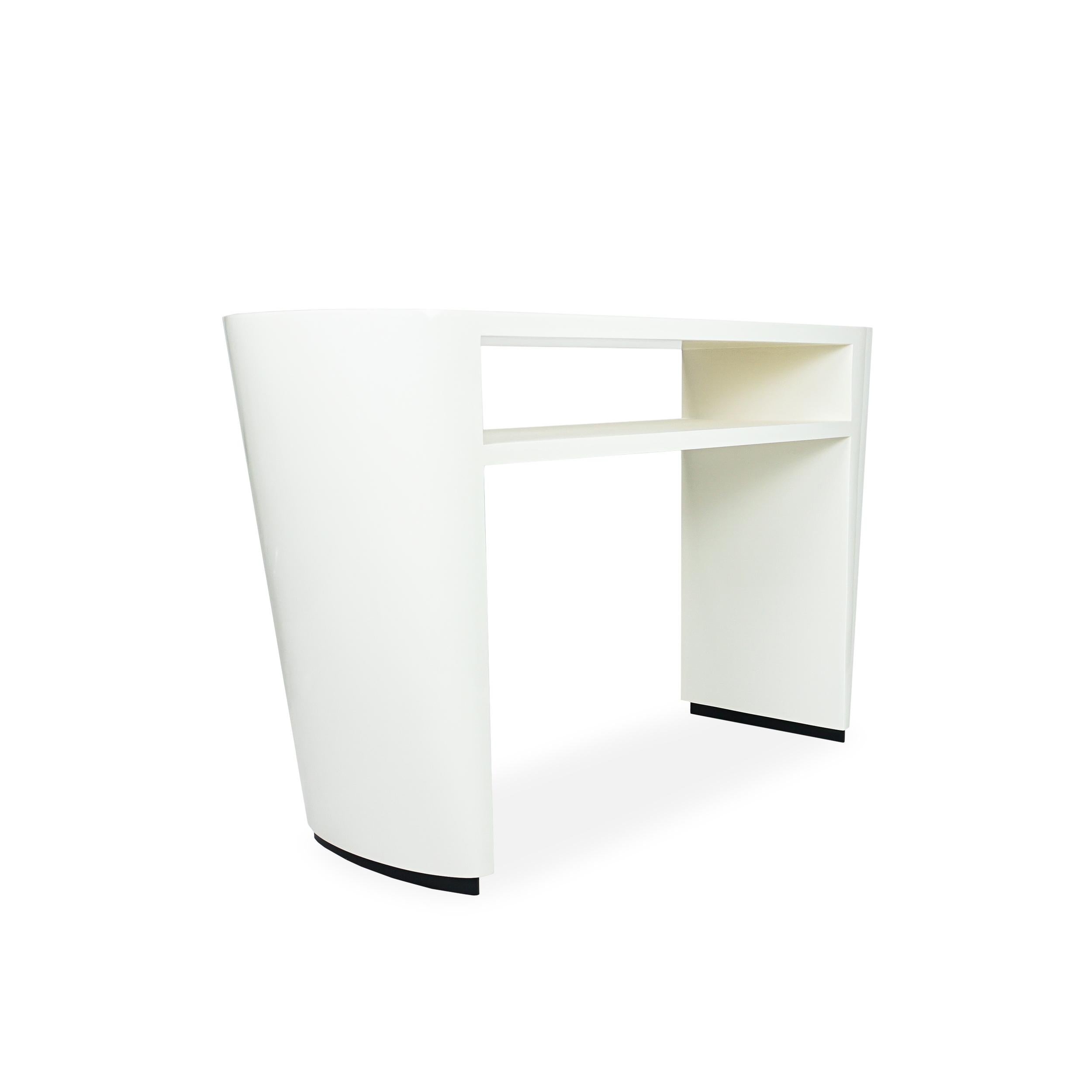 Contemporary Deco Console Table with Naughty Pierre Frey Pattern on Top For Sale