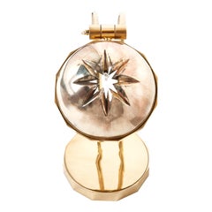 Decò Table Lamp by Sabrina Landini, Silvered Crystal & Brass, Handemade Italy