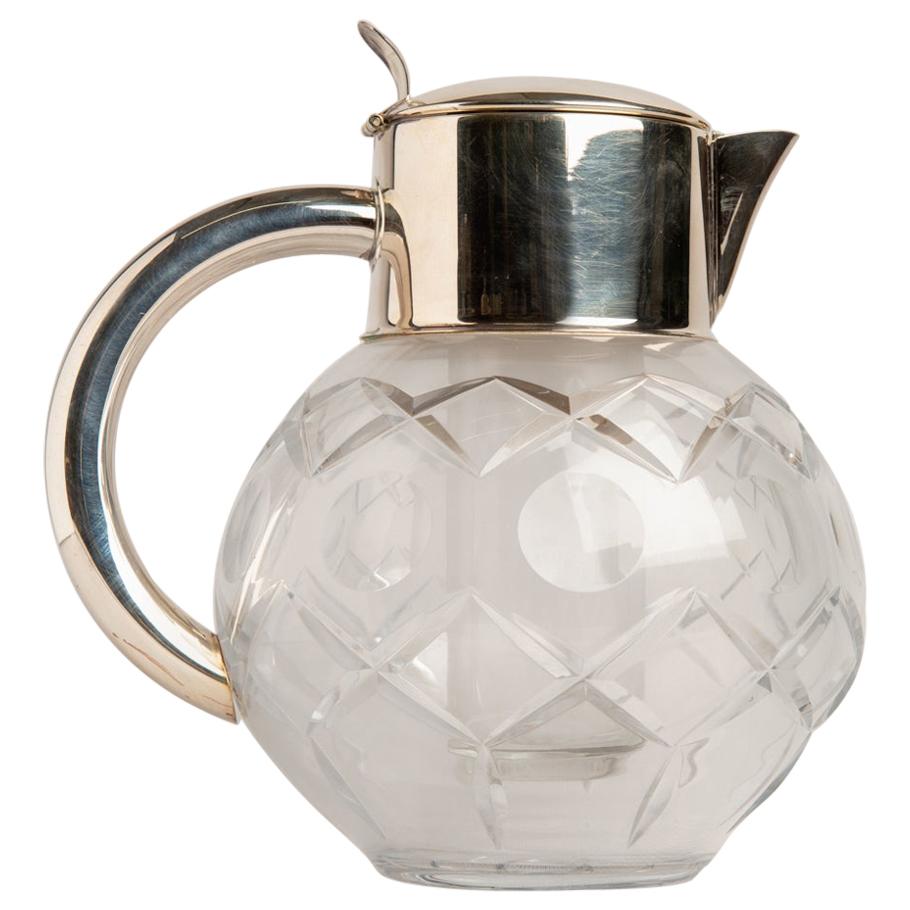 Déco Crystal English Carafe with Ice Container