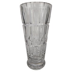 Deco Crystal Vase by Walsh England