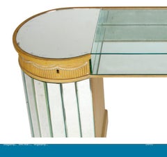 Deco Curved Mirrored Dressing Table