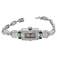 Deco Diamond Emerald Ladies Wristwatch