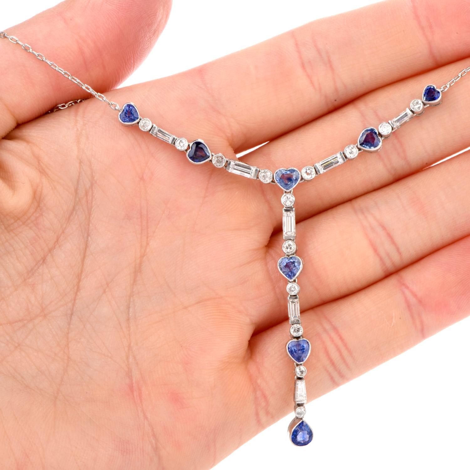 diamond sapphire necklace