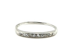 Vintage Deco Diamond Wedding Band Anniversary Ring Mined .20ct Original 1930's Platinum