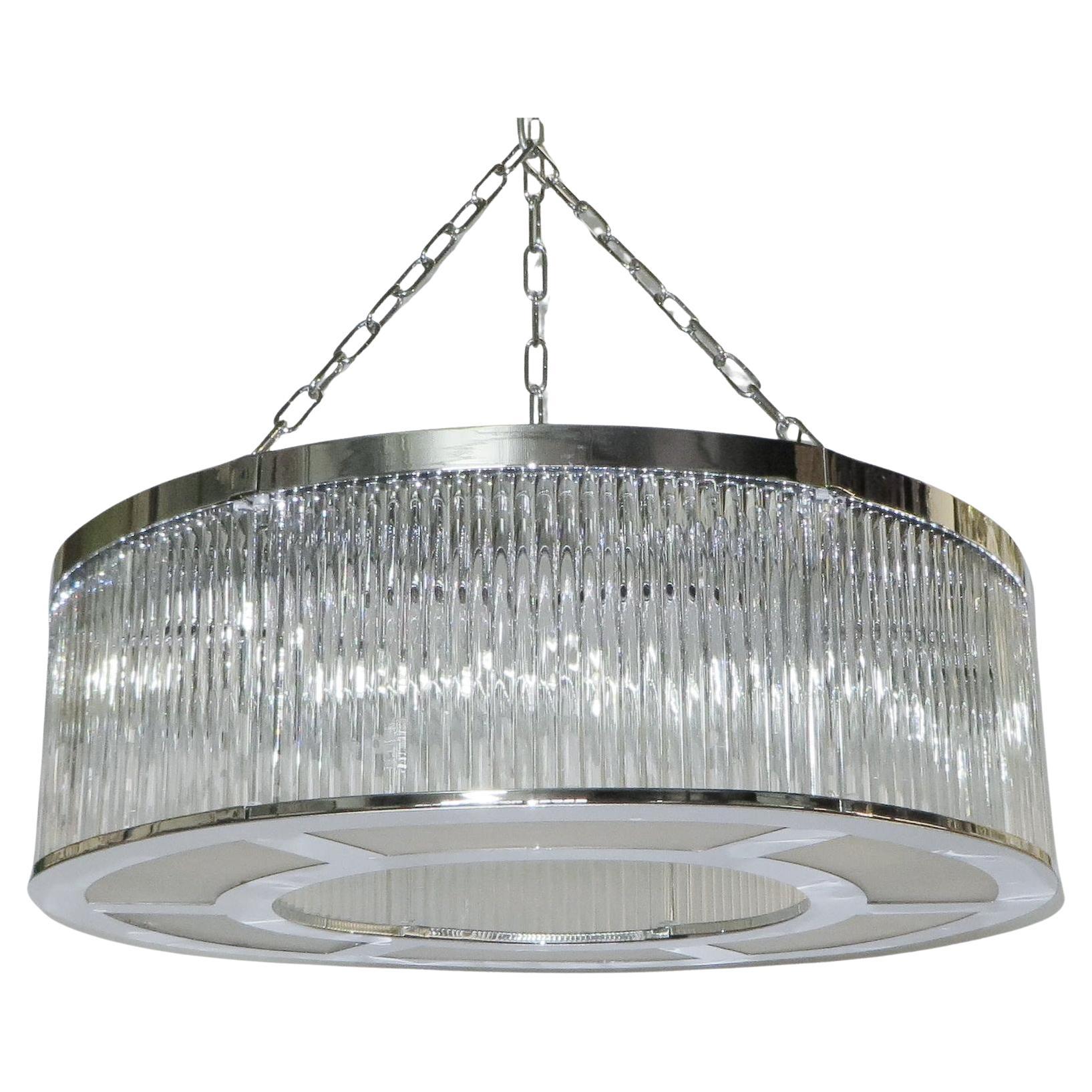 Deco Drum Chandelier by Fabio Ltd