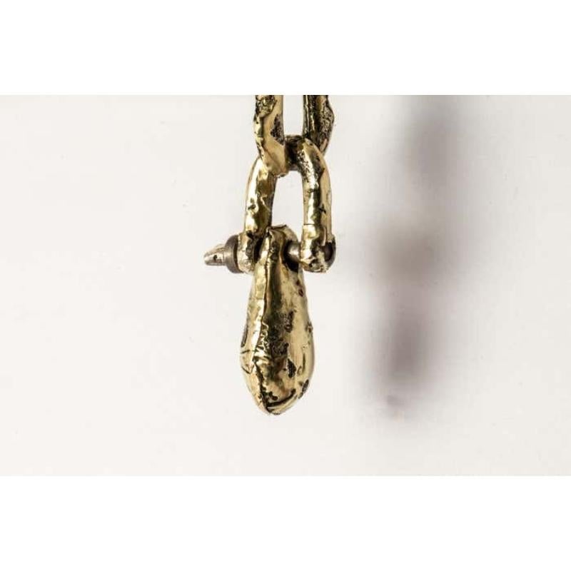 Deco Earring (Fuse, Extra Small Link, Chrysalis Charm Var., DA18K) For Sale 3