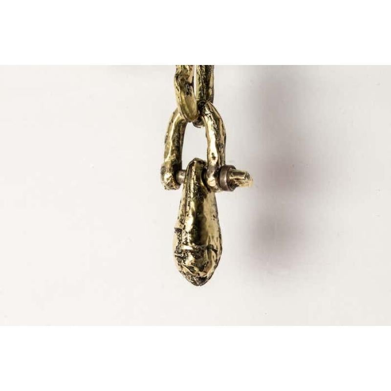 Deco Earring (Fuse, Extra Small Link, Chrysalis Charm Var., DA18K) For Sale 4