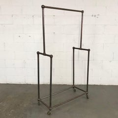 Deco Era Tubular Iron Rolling Garment Rack