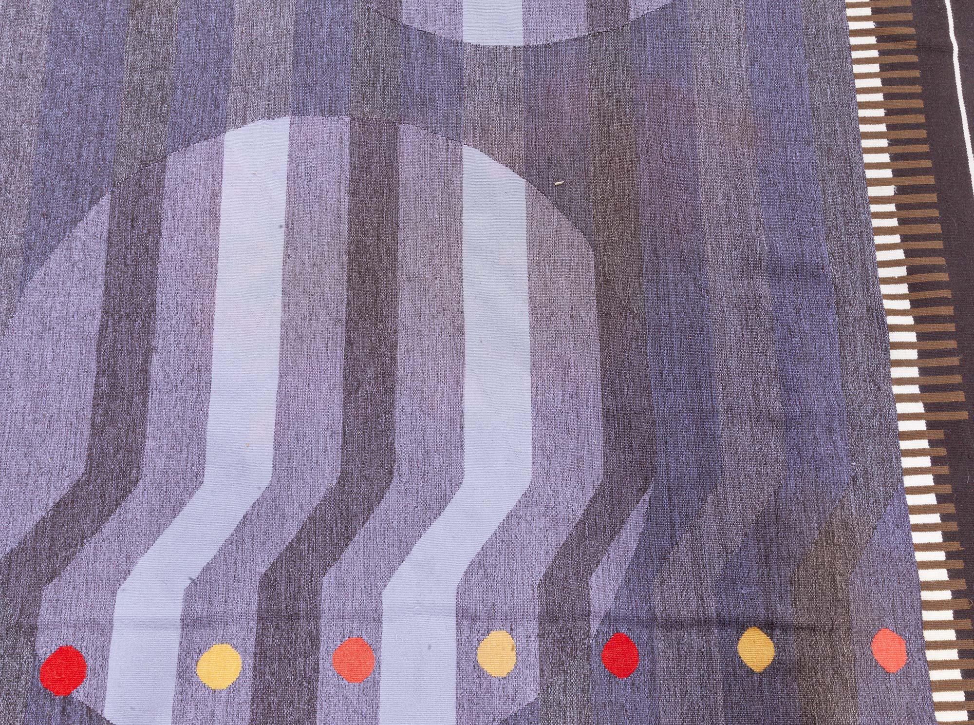 Tapis de couloir tissé plat inspiré par Frank Lloyd Wright Neuf - En vente à New York, NY