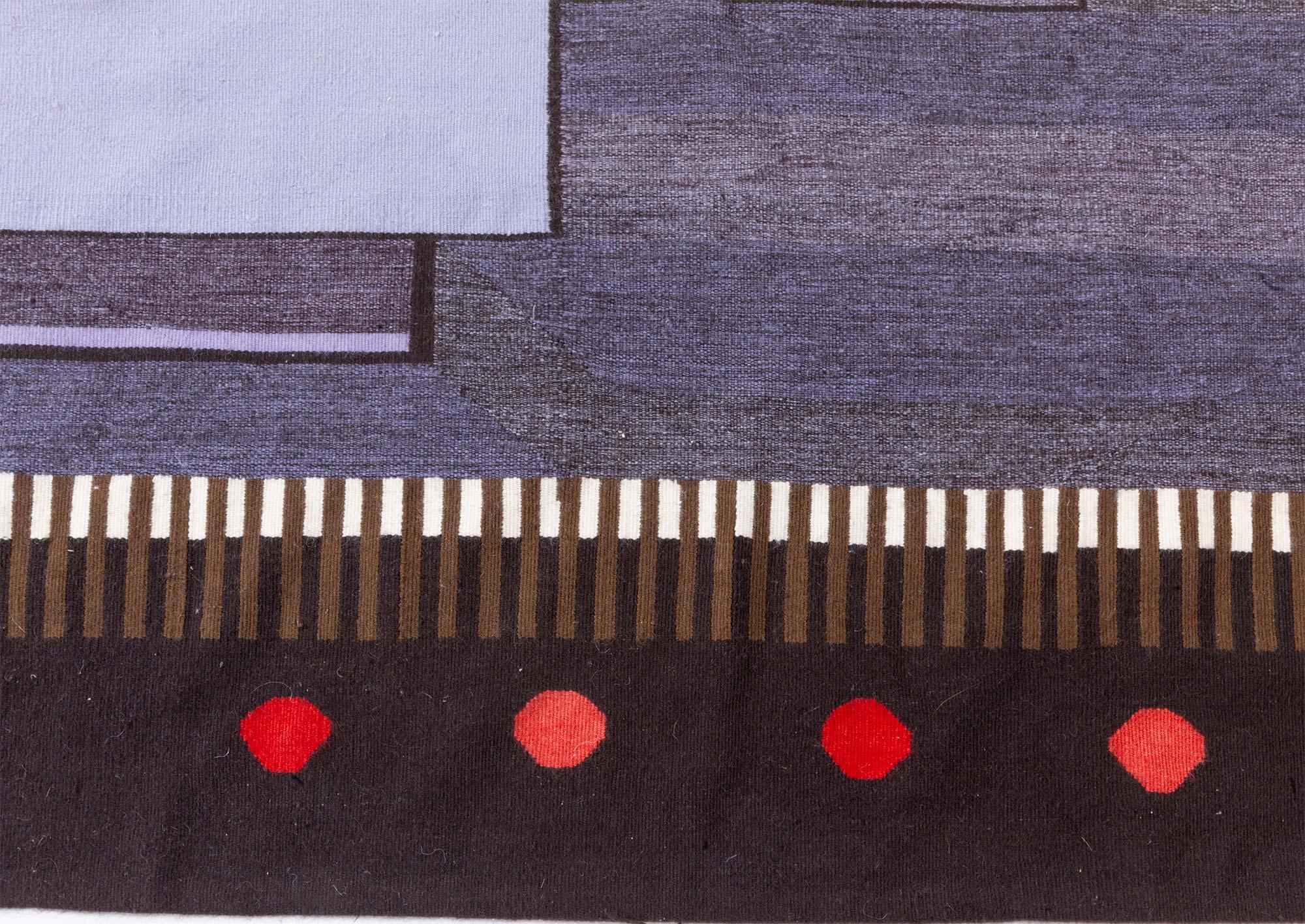 Laine Tapis de couloir tissé plat inspiré par Frank Lloyd Wright en vente