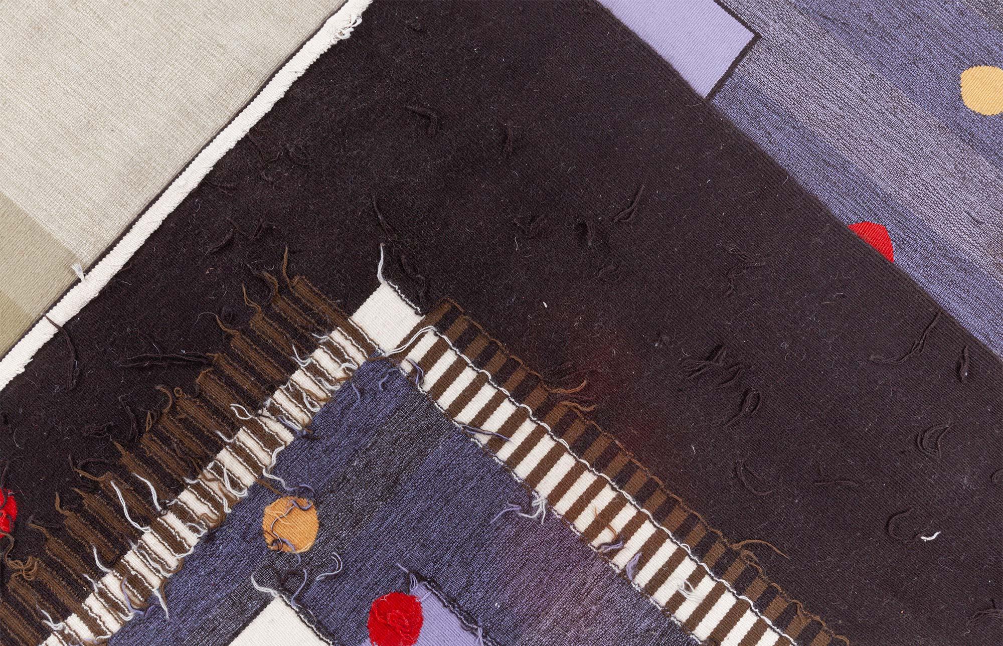 Tapis de couloir tissé plat inspiré par Frank Lloyd Wright en vente 1