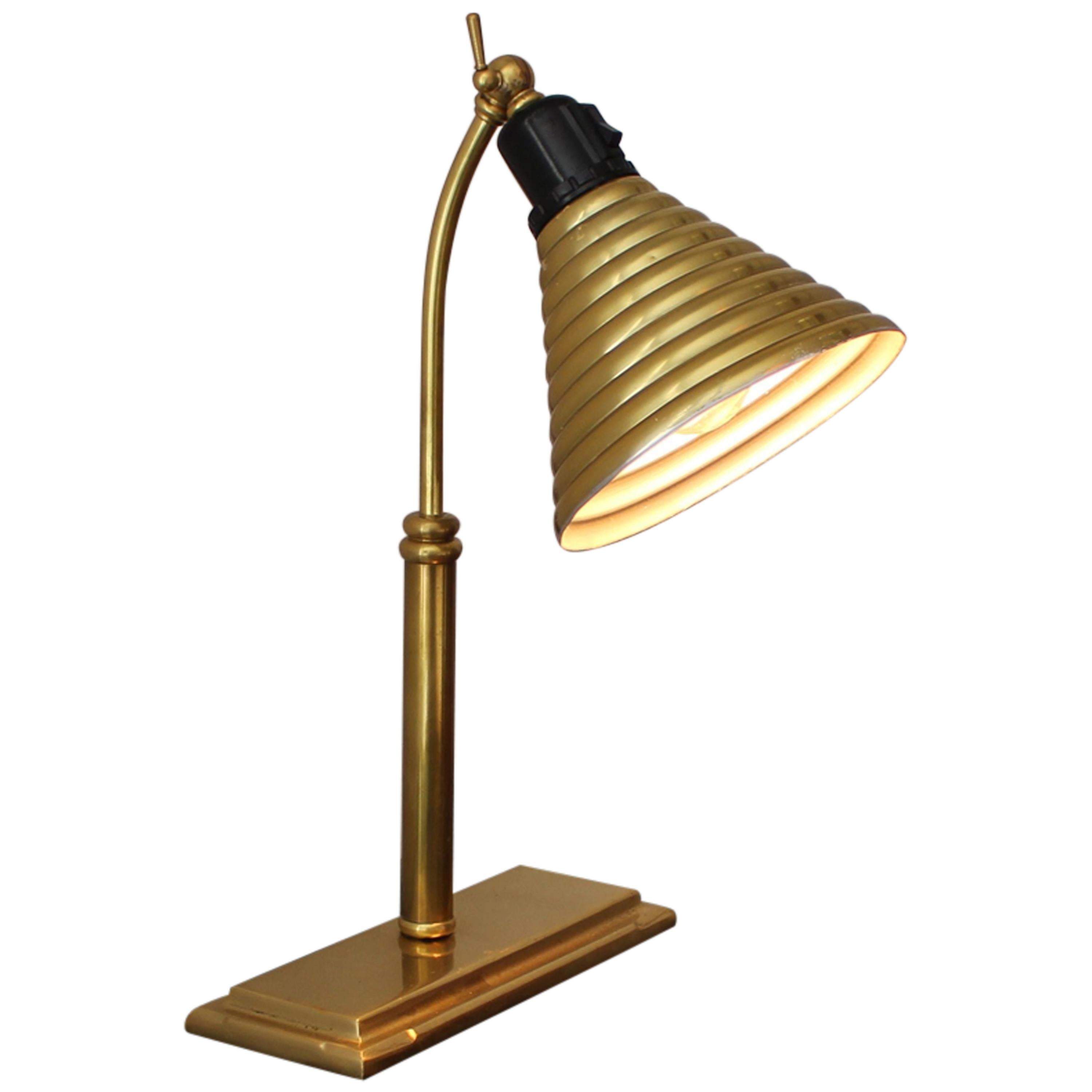 French Deco  Brass Desk Lamp