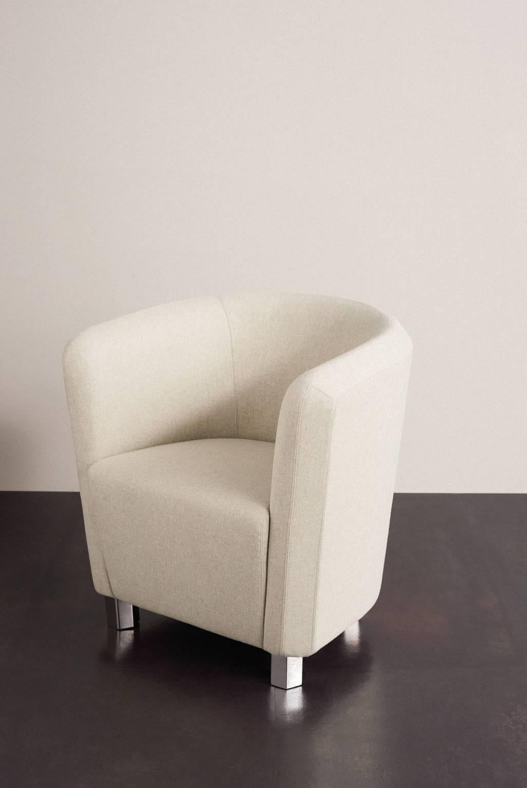 italien Petit fauteuil « Déco Futura » avec cadre en acier et fibre de verre de Moroso pour Diesel en vente