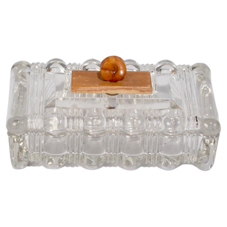 Deco Glass Box For Sale at 1stDibs