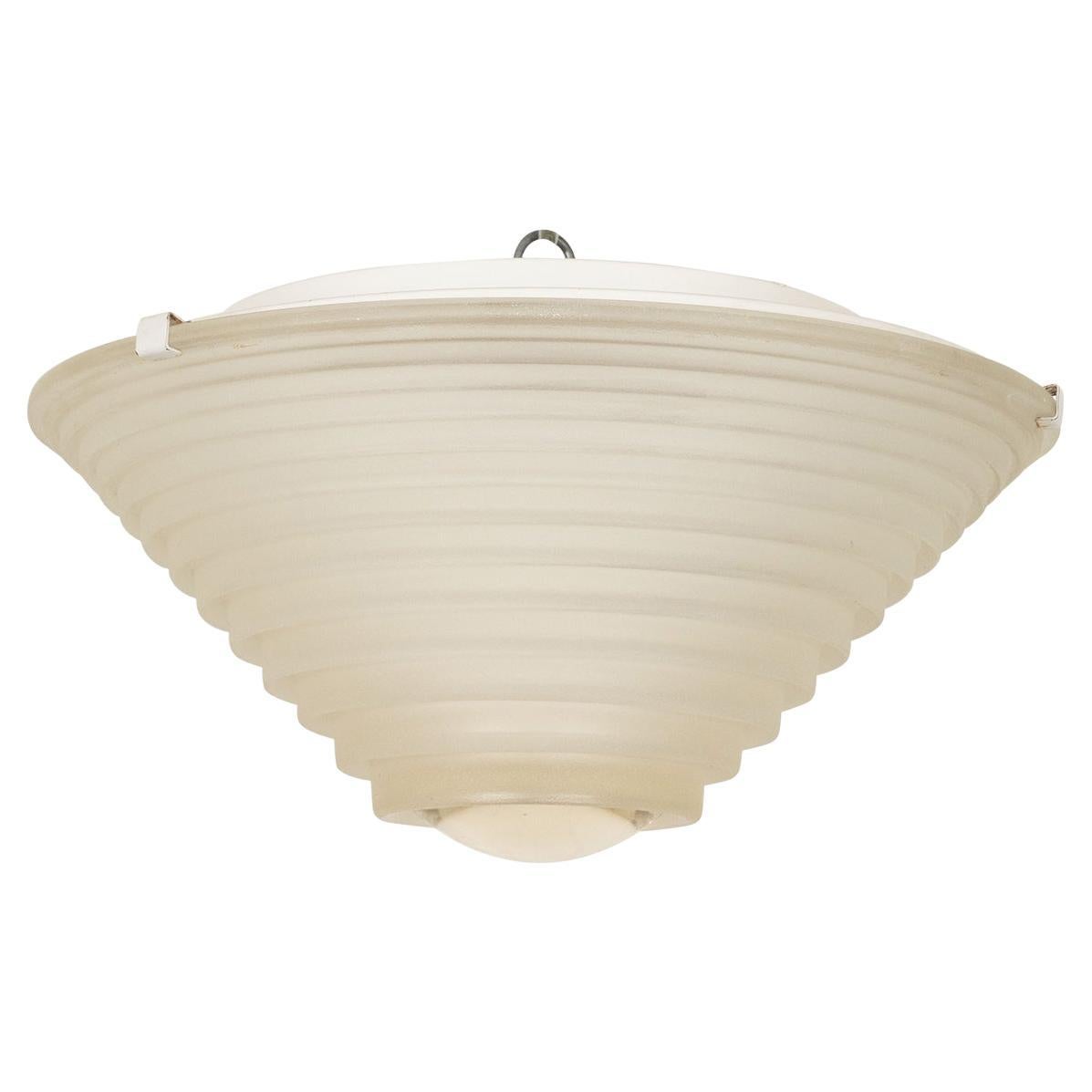 Montatura ad incasso in vetro smerigliato di ispirazione Deco di Artemide
