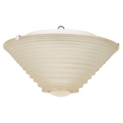 Vintage Deco Inspired Frosted Glass Flush Mount by Artemide