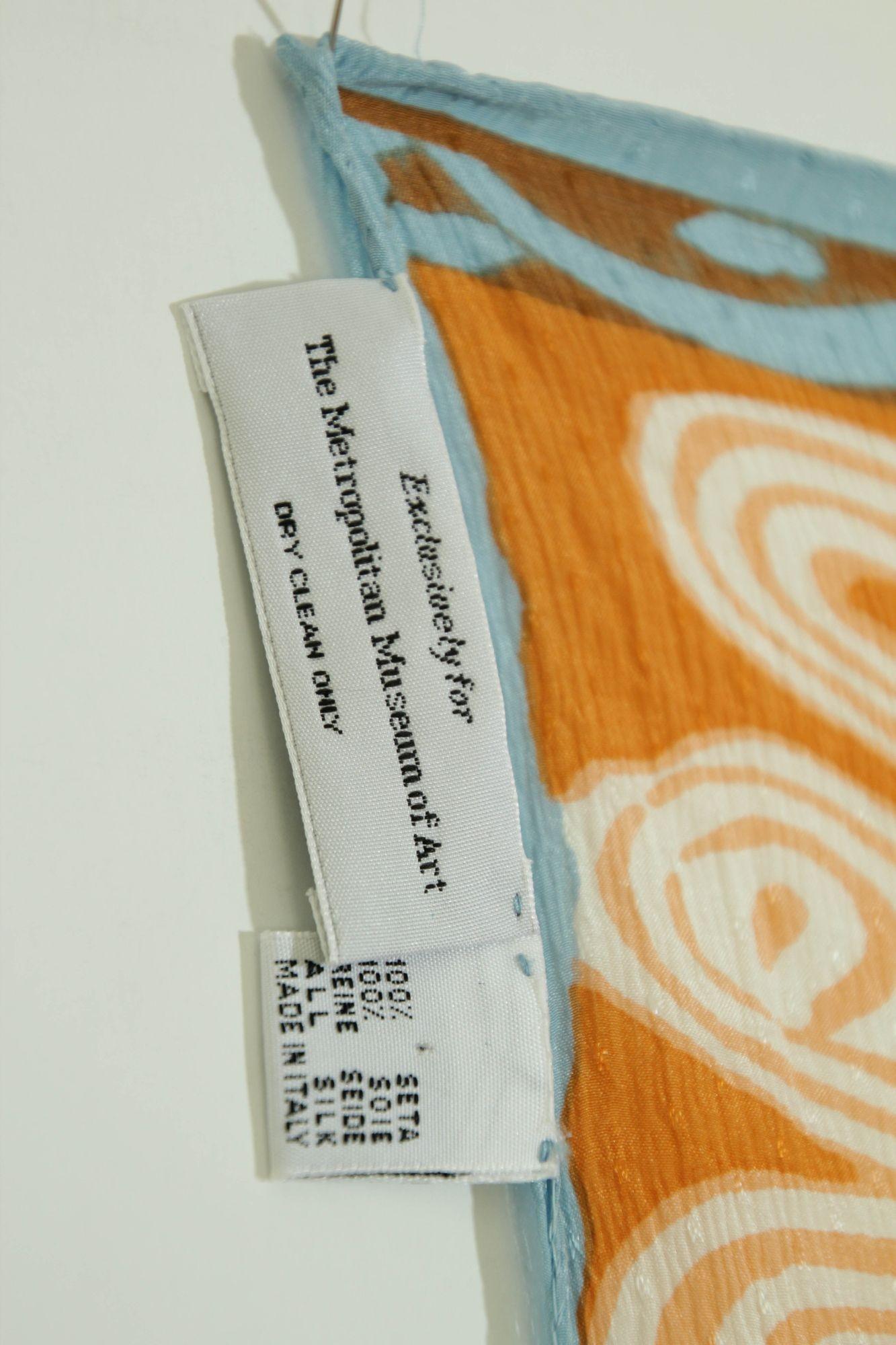 Deco Lake Shore by Betty Woodman Museum Silk Textile For Sale 4