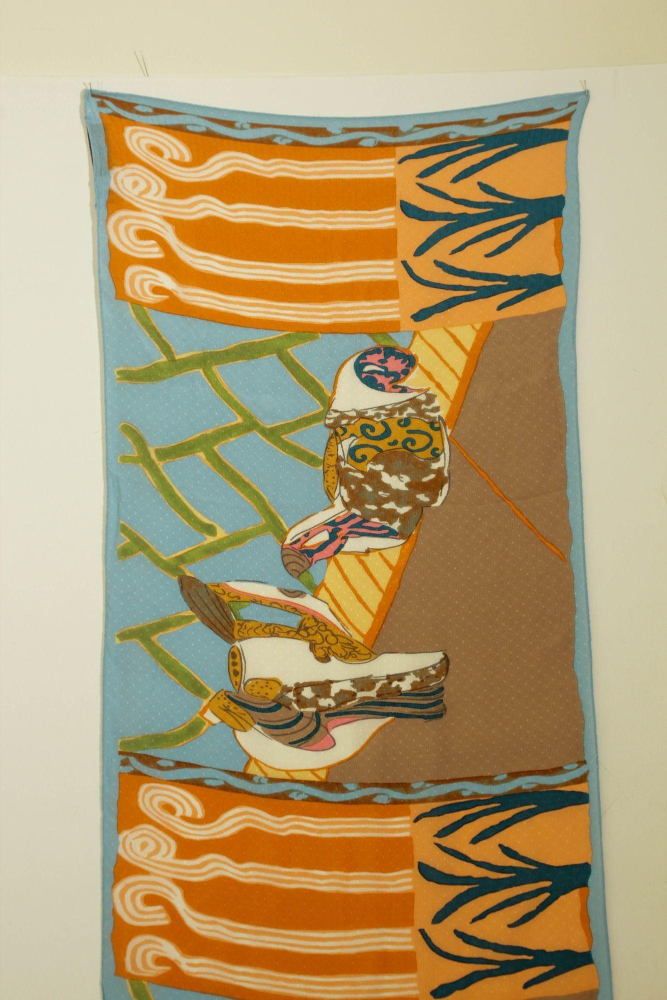 Betty Woodman (American, 1930–2018). Silk chiffon textile with hand rolled edges.
After the 