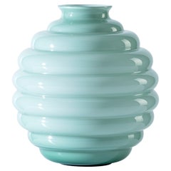 Grand vase déco Rio vert  Verre de Napoleone Martinuzzi