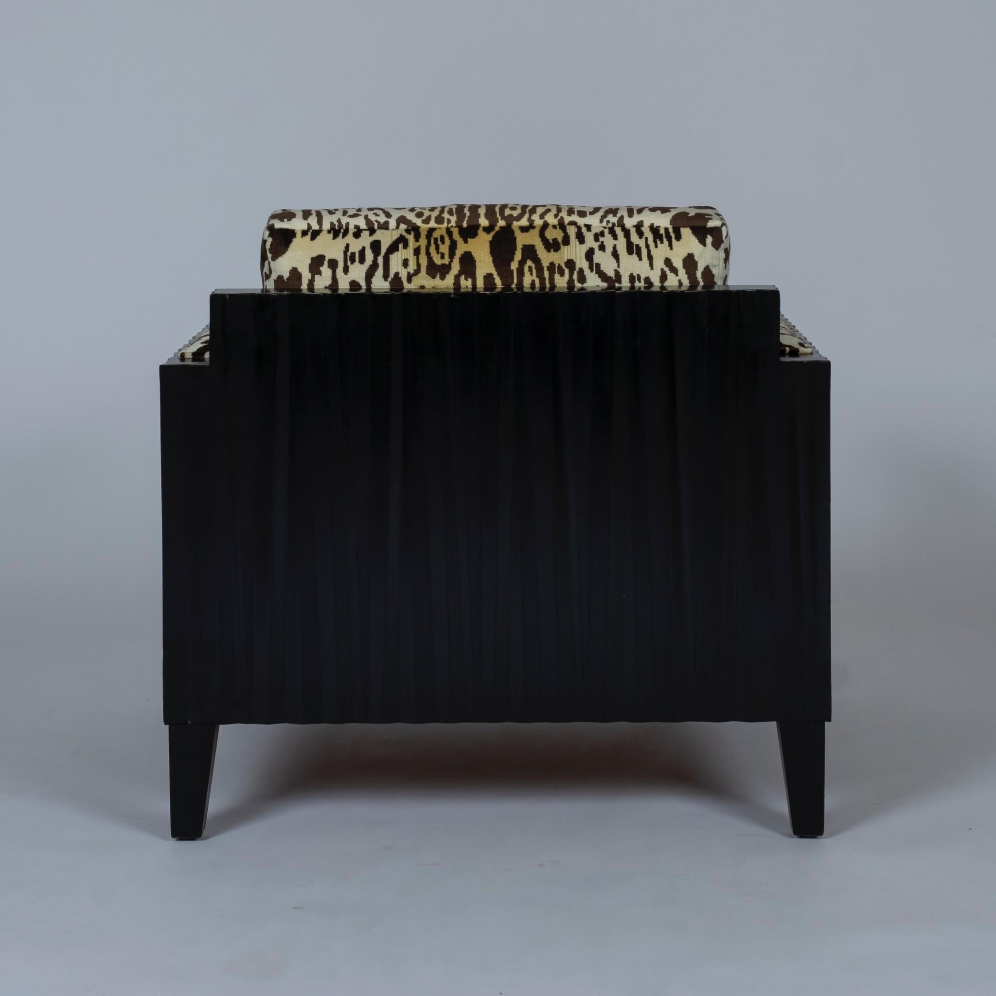 20th Century Deco Leopard Club Chairs