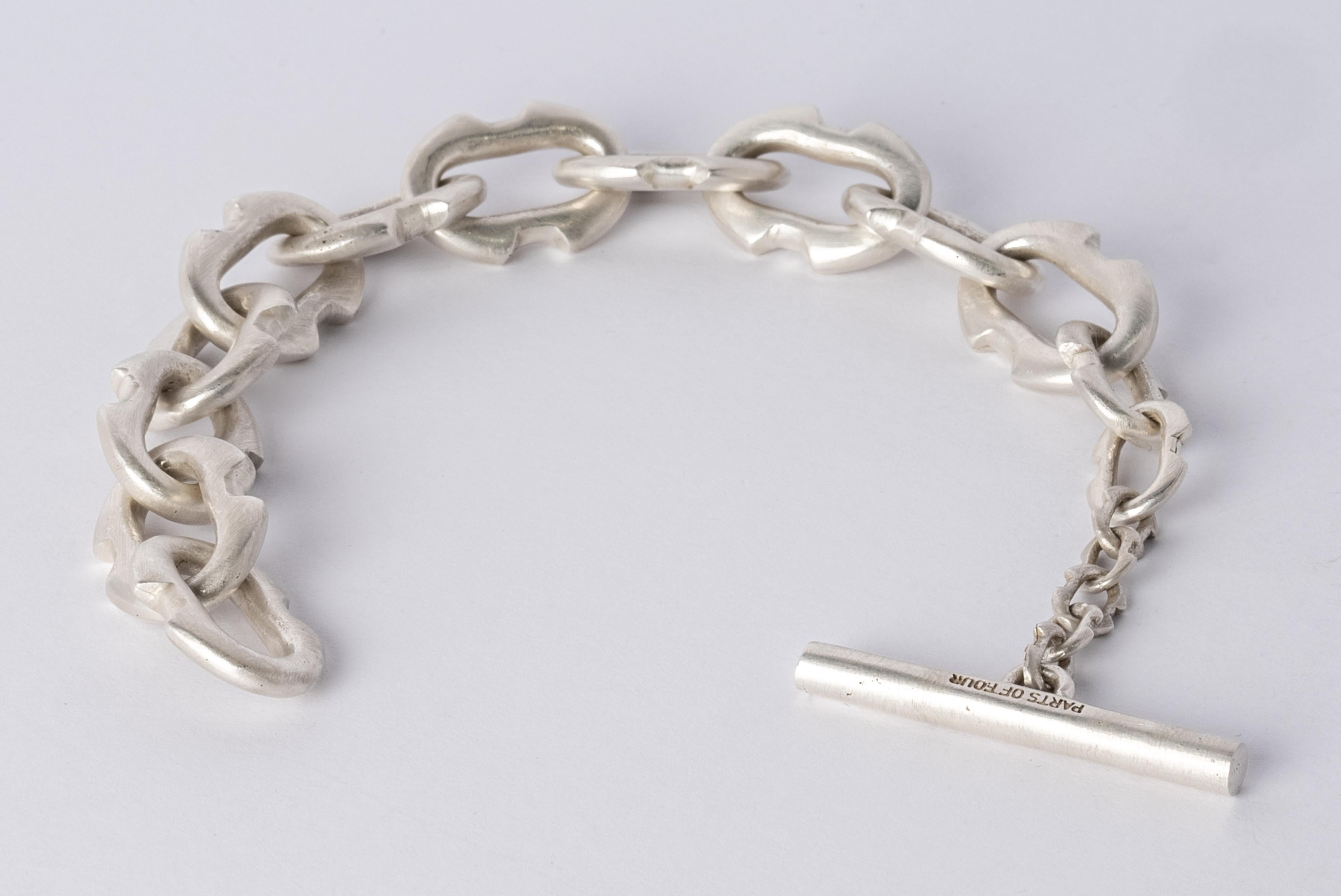 Deco Link Toggle Chain Bracelet (XS Links, AS) In New Condition For Sale In Paris, FR