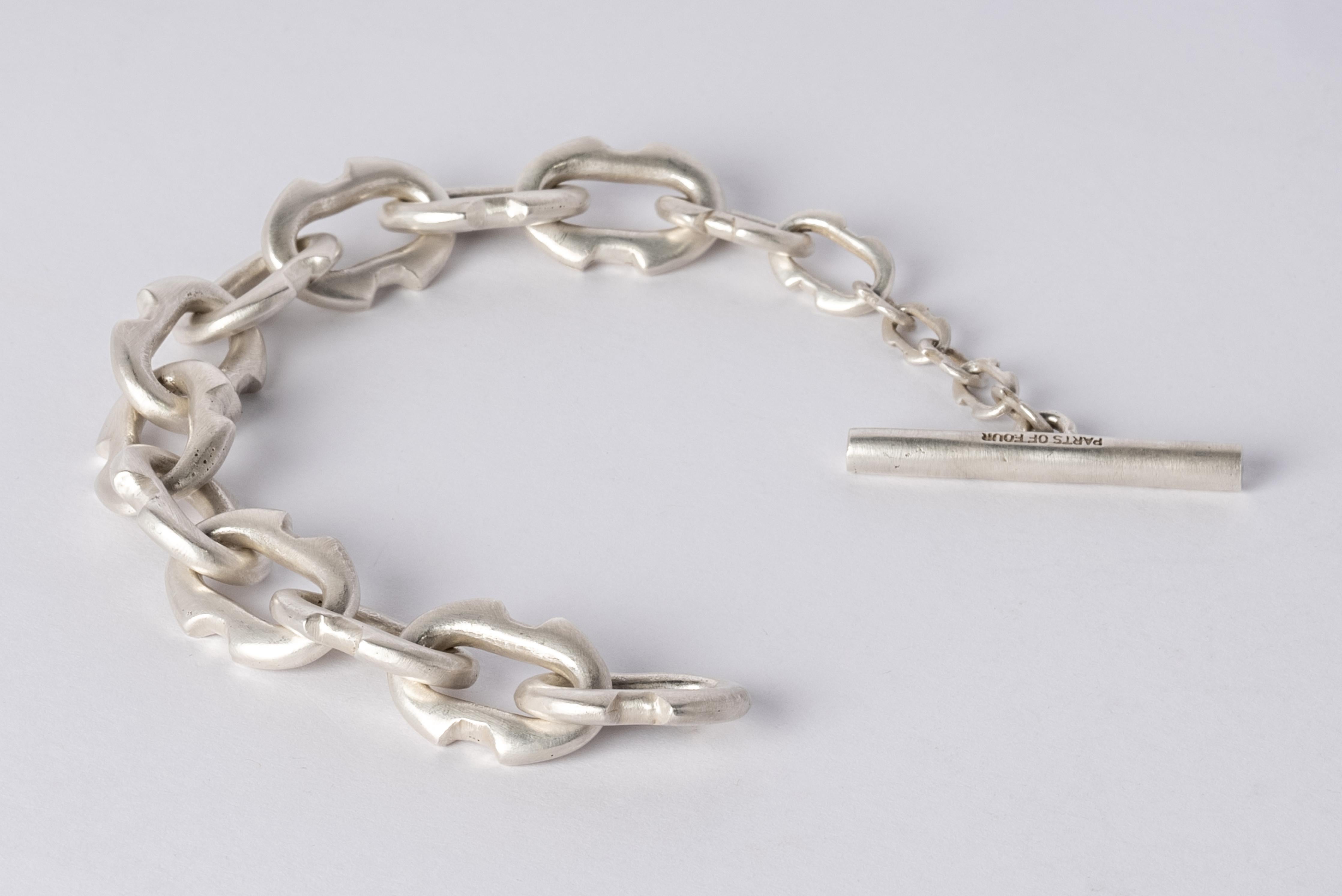 Women's or Men's Deco Link Toggle Chain Bracelet (XS Links, AS) For Sale