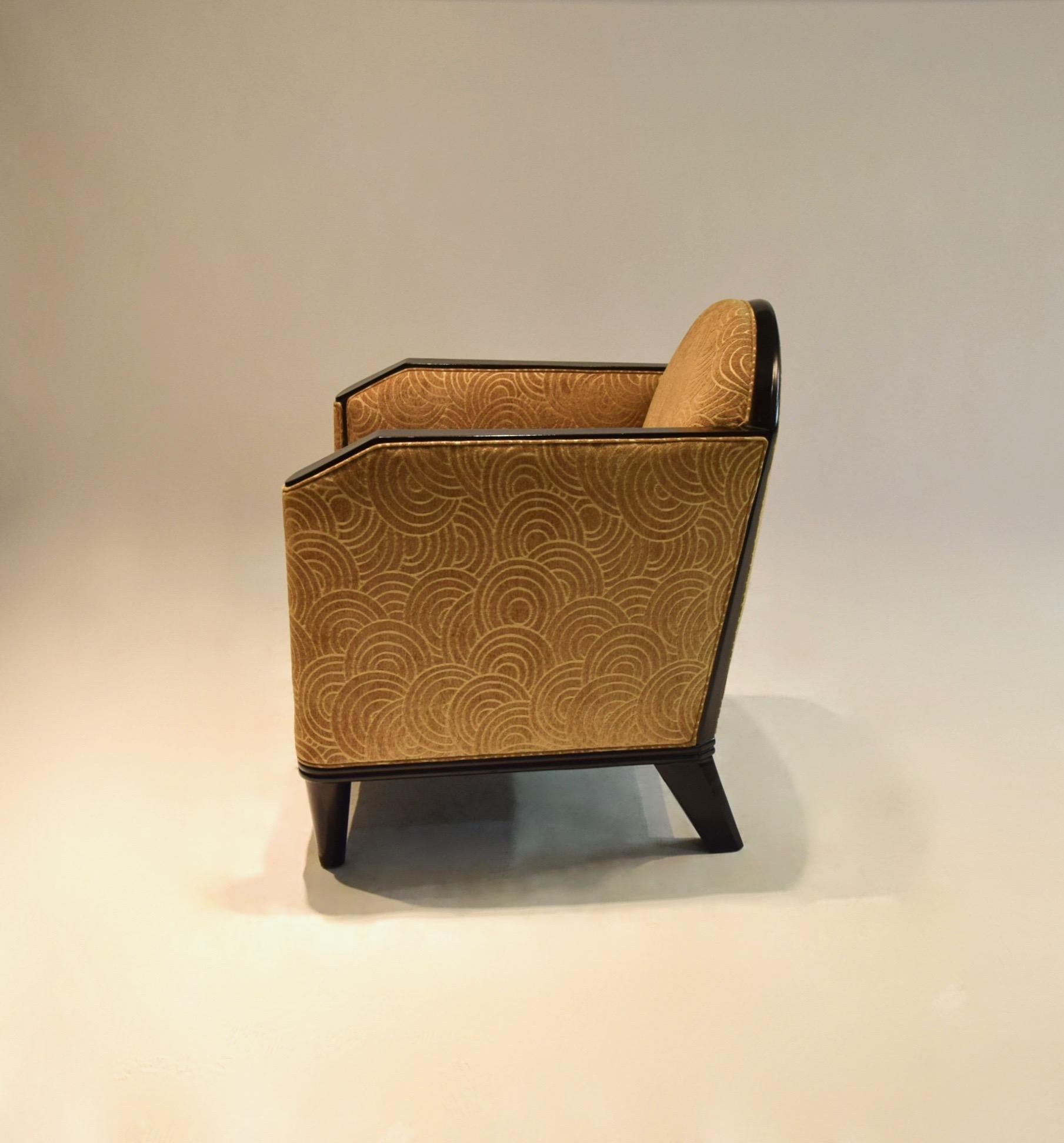 Art Deco Deco Lounge Chair by Pierre Chareau, France, circa 1925 For Sale