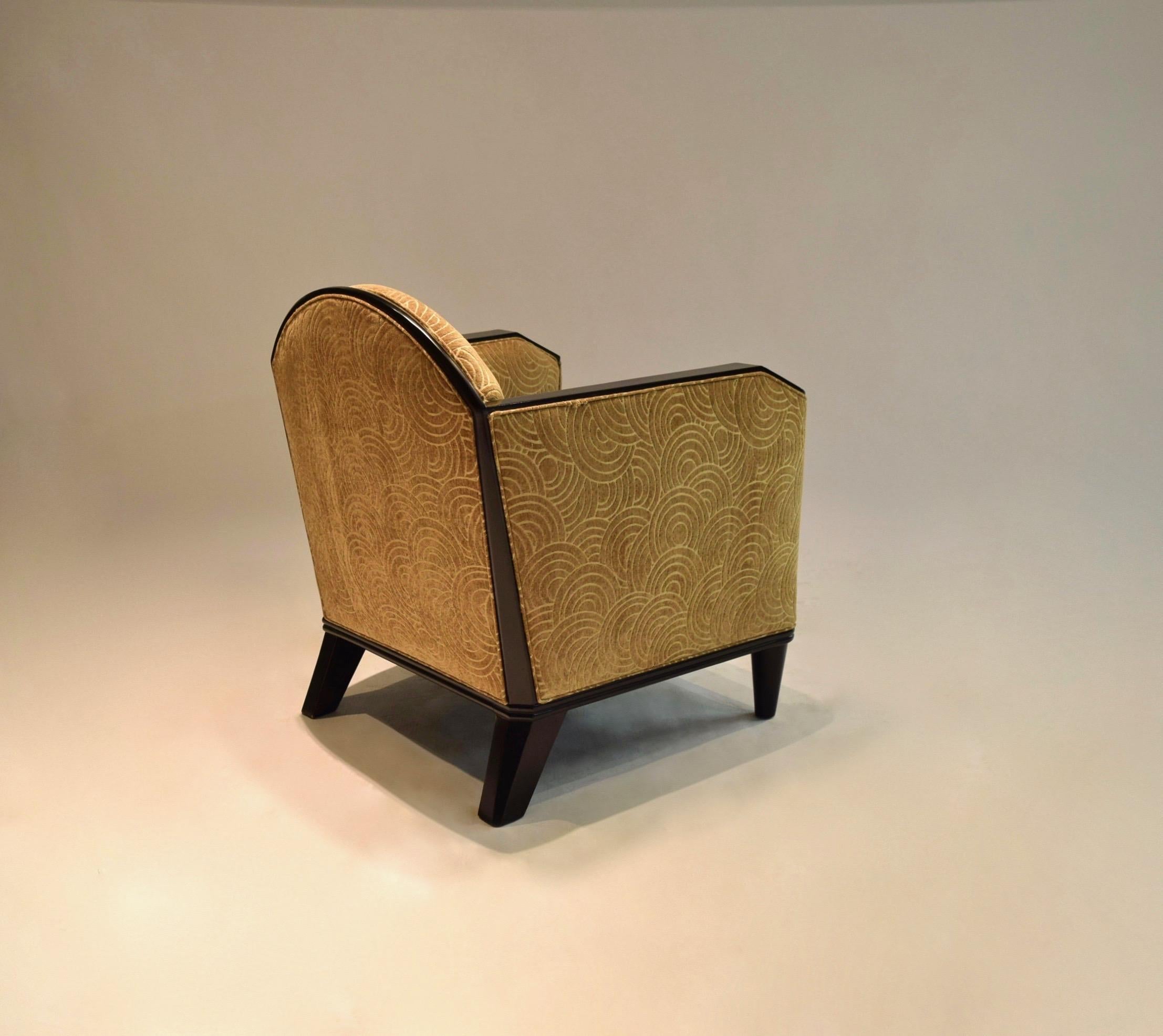 Early 20th Century Deco Lounge Chair by Pierre Chareau, France, circa 1925 For Sale