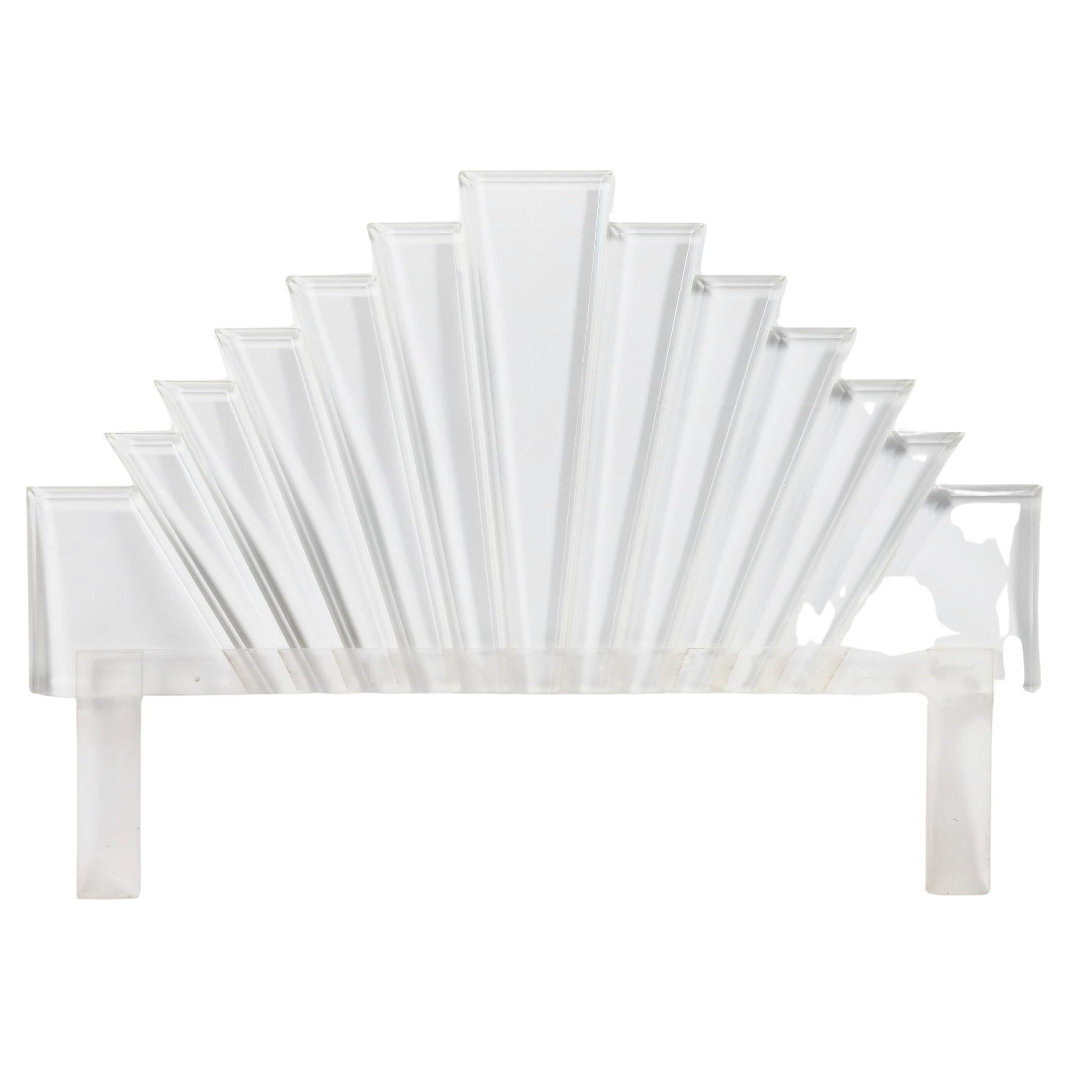 Deco Lucite Headboard, King