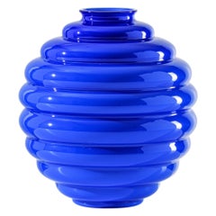 Deco Medium Vase in Sapphire by Napoleone Martinuzzi