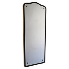 Deco metal mirror in gold and black color