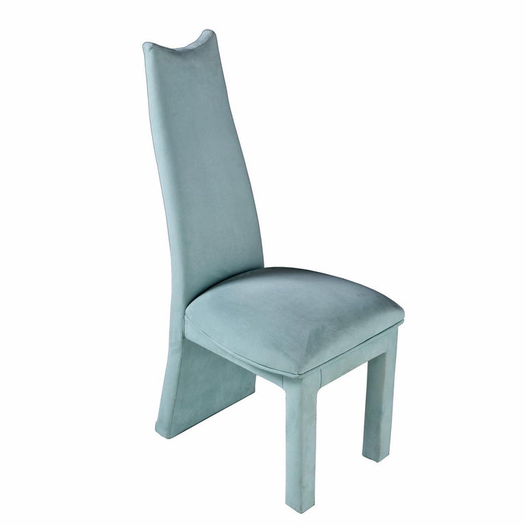 Deco Modern Seafoam Green Microfiber Upholstered High Back Dining ...