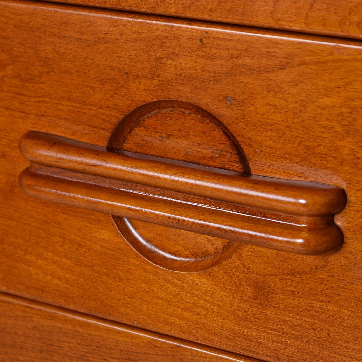 Machine Age Deco-Modern Heywood Wakefield Amber C3318 Airflow Buffet Credenza