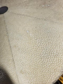 Deco Palm Wood and Shagreen Side Table, France C. 1930